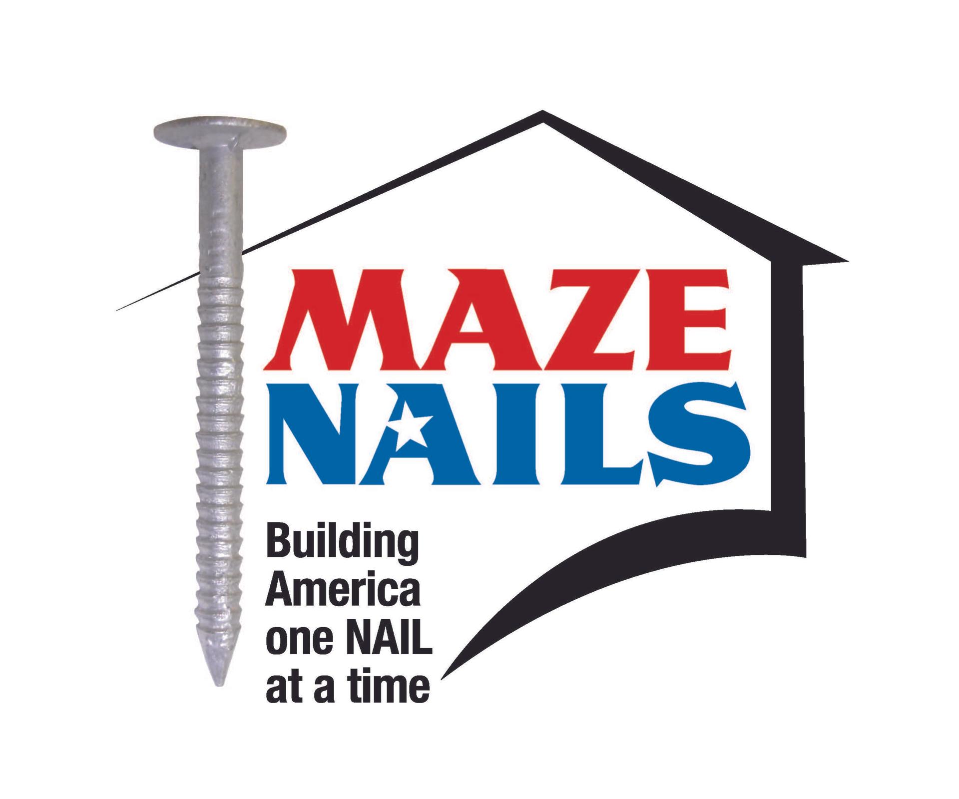 Maze Nails, Division of W.H. Maze Co. Logo